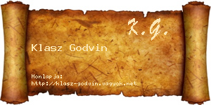 Klasz Godvin névjegykártya